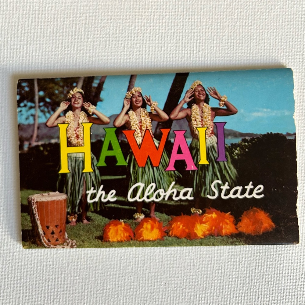 Vintage Hawaiian Pictorial Fold Up Postcard 1960’s? 3/$15✅